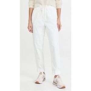 Alice and Olivia Liliana Cuffed White Paperbag Pants Medium